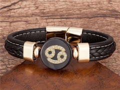 HY Wholesale Leather Jewelry Popular Leather Bracelets-HY0118B351