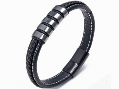 HY Wholesale Leather Jewelry Popular Leather Bracelets-HY0118B483