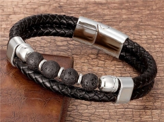 HY Wholesale Leather Jewelry Popular Leather Bracelets-HY0118B057