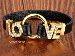 HY Wholesale Leather Jewelry Popular Leather Bracelets-HY0118B535