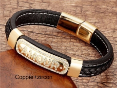 HY Wholesale Leather Jewelry Popular Leather Bracelets-HY0118B931