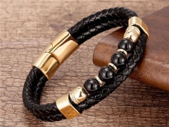HY Wholesale Leather Jewelry Popular Leather Bracelets-HY0118B041