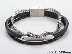 HY Wholesale Leather Jewelry Popular Leather Bracelets-HY0108B035