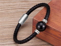 HY Wholesale Leather Jewelry Popular Leather Bracelets-HY0118B644