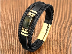 HY Wholesale Leather Jewelry Popular Leather Bracelets-HY0118B335