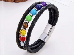 HY Wholesale Leather Jewelry Popular Leather Bracelets-HY0118B778