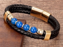 HY Wholesale Leather Jewelry Popular Leather Bracelets-HY0118B042