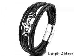 HY Wholesale Leather Jewelry Popular Leather Bracelets-HY0108B027