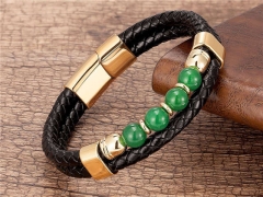 HY Wholesale Leather Jewelry Popular Leather Bracelets-HY0118B854