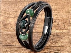 HY Wholesale Leather Jewelry Popular Leather Bracelets-HY0118B274