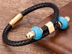 HY Wholesale Leather Jewelry Popular Leather Bracelets-HY0118B698