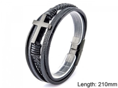 HY Wholesale Leather Jewelry Popular Leather Bracelets-HY0108B001
