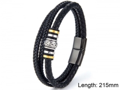 HY Wholesale Leather Jewelry Popular Leather Bracelets-HY0108B006