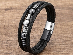 HY Wholesale Leather Jewelry Popular Leather Bracelets-HY0118B132