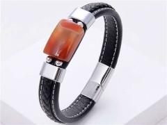 HY Wholesale Leather Jewelry Popular Leather Bracelets-HY0118B252