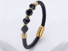 HY Wholesale Leather Jewelry Popular Leather Bracelets-HY0118B525