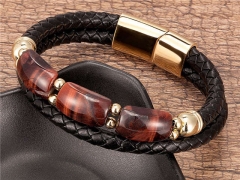 HY Wholesale Leather Jewelry Popular Leather Bracelets-HY0118B093