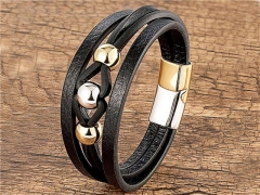 HY Wholesale Leather Jewelry Popular Leather Bracelets-HY0118B285
