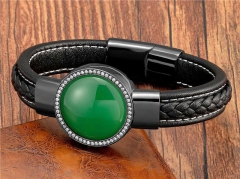 HY Wholesale Leather Jewelry Popular Leather Bracelets-HY0118B804
