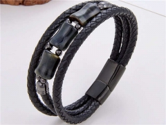 HY Wholesale Leather Jewelry Popular Leather Bracelets-HY0118B504