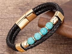 HY Wholesale Leather Jewelry Popular Leather Bracelets-HY0118B047