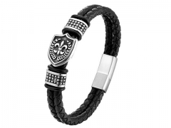 HY Wholesale Leather Jewelry Popular Leather Bracelets-HY0117B307