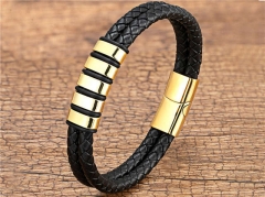 HY Wholesale Leather Jewelry Popular Leather Bracelets-HY0118B166