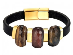 HY Wholesale Leather Jewelry Popular Leather Bracelets-HY0117B383
