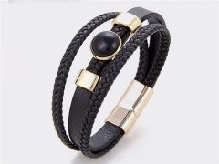 HY Wholesale Leather Jewelry Popular Leather Bracelets-HY0118B304