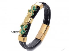 HY Wholesale Leather Jewelry Popular Leather Bracelets-HY0118B075