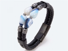 HY Wholesale Leather Jewelry Popular Leather Bracelets-HY0118B558