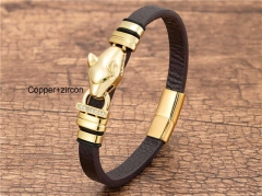 HY Wholesale Leather Jewelry Popular Leather Bracelets-HY0118B125