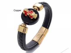 HY Wholesale Leather Jewelry Popular Leather Bracelets-HY0118B087