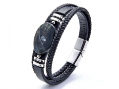 HY Wholesale Leather Jewelry Popular Leather Bracelets-HY0118B226