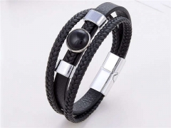HY Wholesale Leather Jewelry Popular Leather Bracelets-HY0118B313
