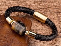 HY Wholesale Leather Jewelry Popular Leather Bracelets-HY0118B213