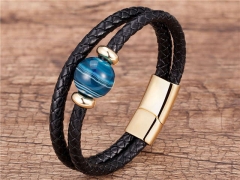 HY Wholesale Leather Jewelry Popular Leather Bracelets-HY0118B457