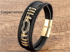 HY Wholesale Leather Jewelry Popular Leather Bracelets-HY0118B939