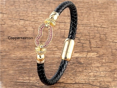 HY Wholesale Leather Jewelry Popular Leather Bracelets-HY0118B292
