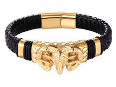 HY Wholesale Leather Jewelry Popular Leather Bracelets-HY0117B288