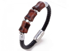 HY Wholesale Leather Jewelry Popular Leather Bracelets-HY0118B827