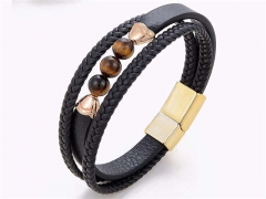 HY Wholesale Leather Jewelry Popular Leather Bracelets-HY0118B400