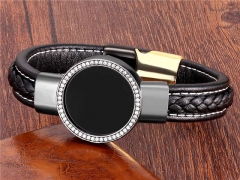HY Wholesale Leather Jewelry Popular Leather Bracelets-HY0118B343