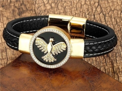 HY Wholesale Leather Jewelry Popular Leather Bracelets-HY0118B381