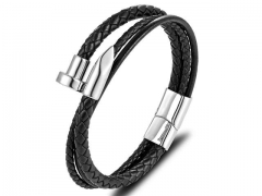 HY Wholesale Leather Jewelry Popular Leather Bracelets-HY0117B229