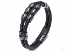 HY Wholesale Leather Jewelry Popular Leather Bracelets-HY0118B023