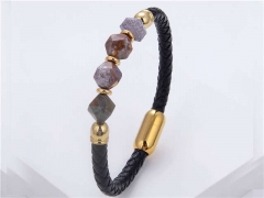 HY Wholesale Leather Jewelry Popular Leather Bracelets-HY0118B530