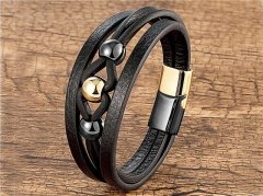 HY Wholesale Leather Jewelry Popular Leather Bracelets-HY0118B283