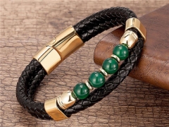 HY Wholesale Leather Jewelry Popular Leather Bracelets-HY0118B858