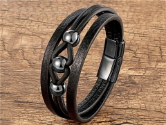 HY Wholesale Leather Jewelry Popular Leather Bracelets-HY0118B286